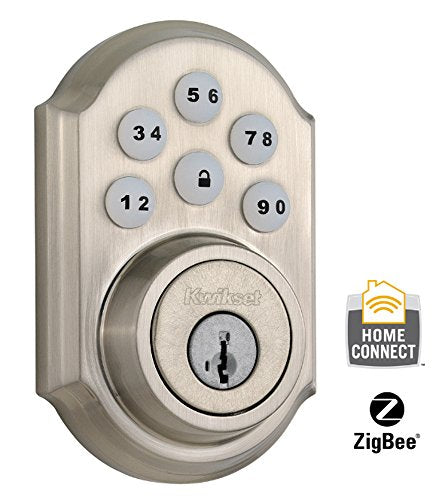 Kwikset 910trl ZBC4 15 Colonté morte de code Smart traditionnel avec la technologie Zigbee, compatible avec Alexa via Samsung SmartThings et / ou Wink