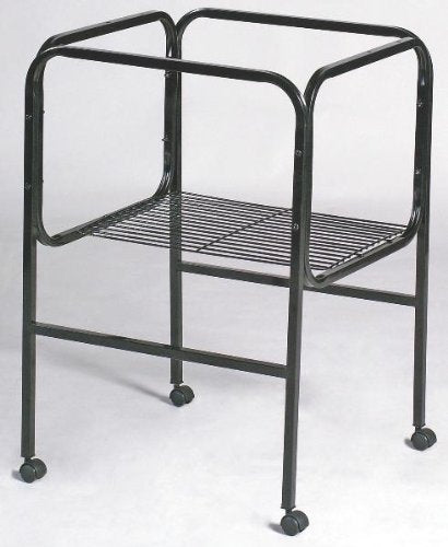 Prevue Pet Products BPV444 Bird Cage Stand with Castors for 18-Inch Diameter Base Cages, Black/White