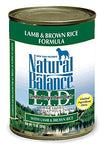 Natural Balance 43152 L.I.D. Lamb and Brown Rice Dog Food 12/13 OZ