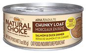 Nutro Natural Choice 10102108 Chunky Loaf Salmon & Duck Dinner Cat Food 24/3OZ