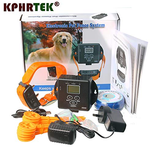 Dog Training Collar - Dropshipping Electronic Fence System for Dogs with Wire and Rechargeable Receiver Collar 27nf (for 1 Dog)