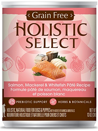 SELECT HOLISTIQUE 47176 GRAIN SAULON SALMON, MACHELLEL ET WHITEFFIP DOG PATE ALIMENTS 12 / 13Ooz