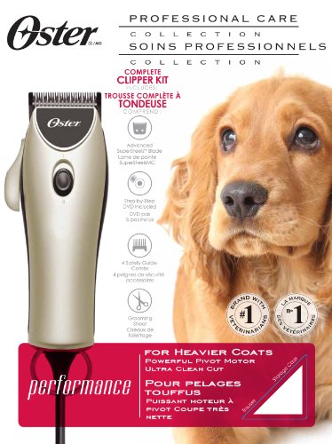 Oster 78033-000-200 Professional Performance Pivot Clipper Kit, Dusted Gold/Chrome