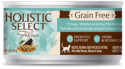 Holistique Select Grain Free Poulet, Whitefish et Herring Pate Food For Cat