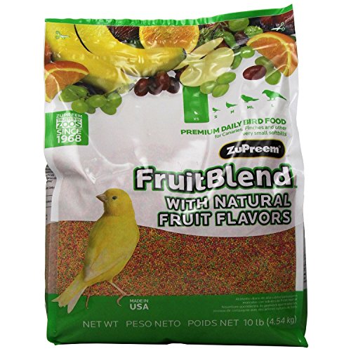 ZuPreem BB3307 FruitBlend With Natural Fruit Flavors Bird Food (X-Small - 10 lbs)