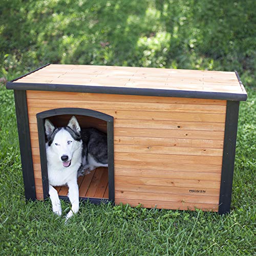 Precision Pet Petmate Extreme Weather-Resistant Log Cabin Dog House Adjustable Feet, 4