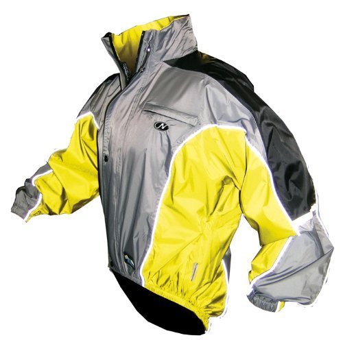 N70J Breathable Cycling Jacket With Reflective Stripes - Royal Blue Yellow Red (Yellow, XS)