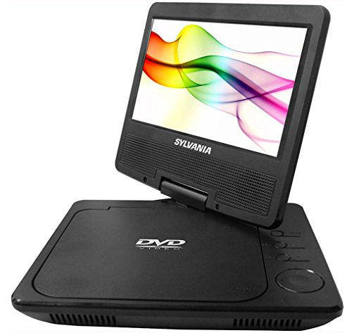 Curtis Sylvania SDVD7027 7 inch Swivel Screen Portable DVD Player - Black