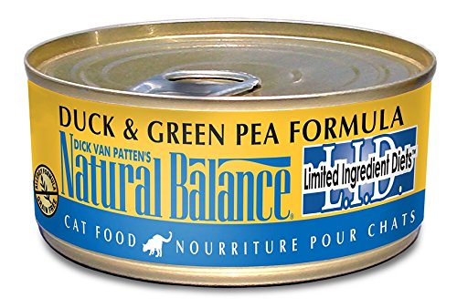 Natural Balance 53231 LID Duck & Green Pea Canned Cat Food 24/5.5OZ