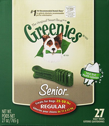 Greenies Senior Tub-Pak Treat for Dogs, 27-Ounce, Regular