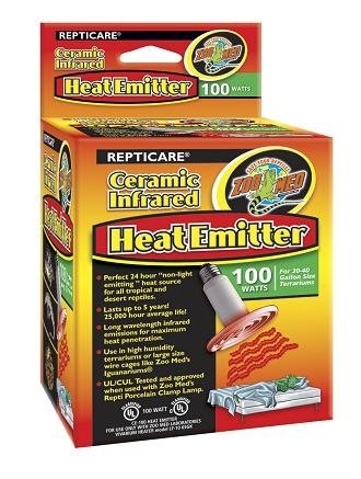 Zoo Med CE-100 ReptiCare Ceramic Infrared Heat Emitter (100 Watt)
