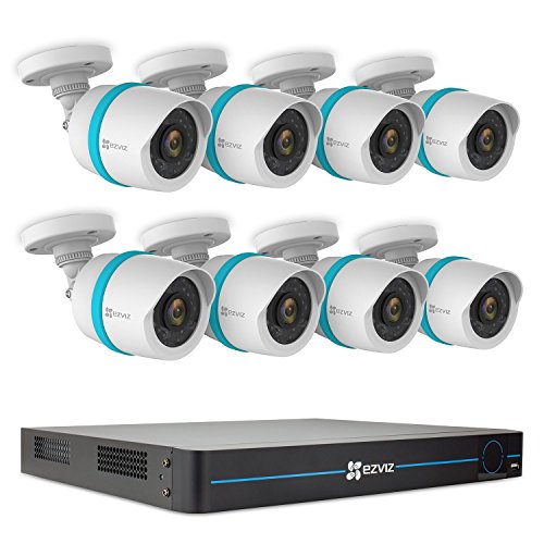 Ezviz BN-1G28A3 16 canaux 1080p 3TB NVR avec 8 caméras IP Poe à l'épreuve des intempéries
