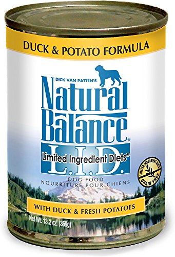 Natural Balance 43146 L.I.D. Potato & Duck Dog Food 12/13.2 OZ