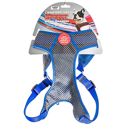 Coastalpet Comfort Soft Sport Wrap Adjustable Adjustable pour grand chien (gris avec rose)