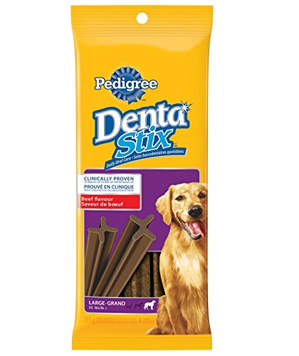 Pedigree 35515 Dentastix Beef Flavor Treats For Large Dog 10/4PK 155GM