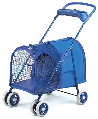Four Paws 100203686 Fresh Air Pet Stroller Blue