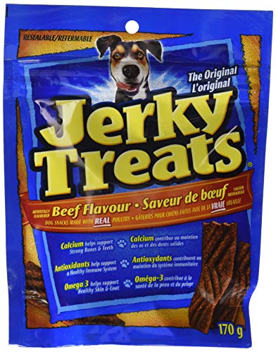 Jerky Treats Beef Flavour Dog Snacks 170g