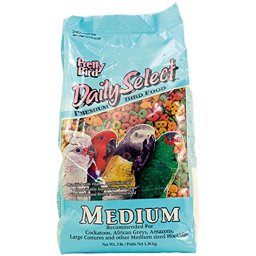 Pretty Bird International BPB79117 20-Pound Daily Select Premium Bird Food, Medium