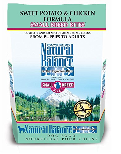 Balance naturelle Poulet de couvercle et patates douces petites bouchées aliments pour chiens