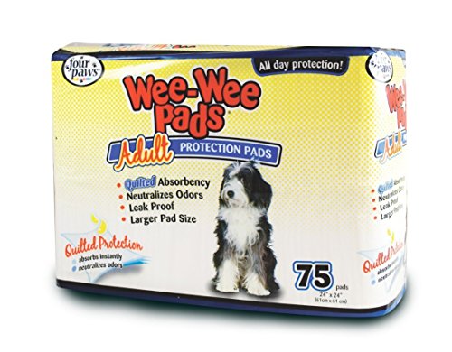 Four Paws 1657 Wee-Wee Pads for Adult Dogs 75PK