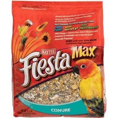 Kaytee 100032247 Conure Fiesta Max Bird Food 4.5 Lb