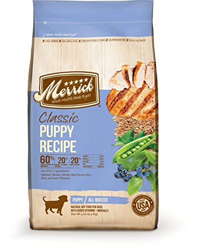 Merrick Classic 43262 Chicken,Rice and Pea Puppy Food 5LB (6)