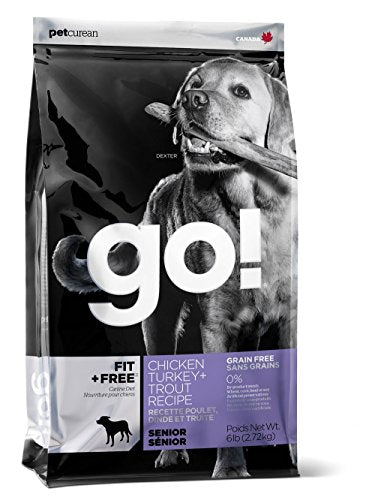 Petcuan 130-1506 GO! Fit plus recette de chiens de senior gratuits gratuits (6 lb (4))