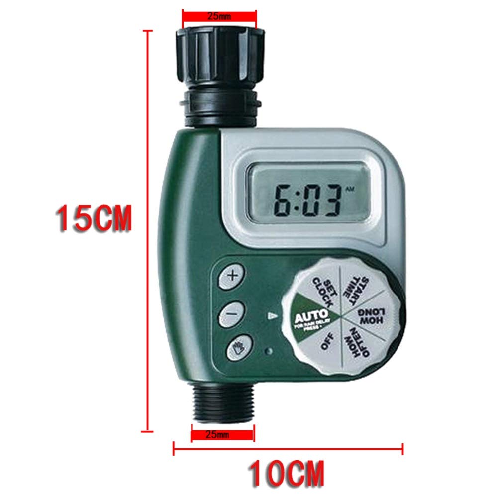 Programmable Faucet Timer Digital Watering, Hose Water Garden 1-Outlet Auto Faucet Orbit Sprinkler