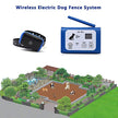 Wireless Electric Dog Fence System Outdoor Invisible Wireless Pet Fence Containment System, Adjustable Control Range Up to 550YD & Display Distance, 1 Collar Receivers Rechargeable & Waterproof