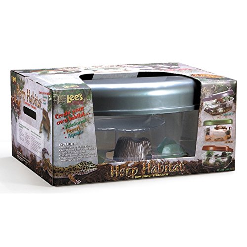 Lee's RR1755 Herp Habitat Bowfrnt Curved Terrarium 2.5Gallon