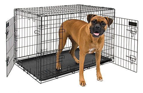 Petmate 21955 2-door Training Retreat Wire Kennel Black (70-90lbs (38inch))