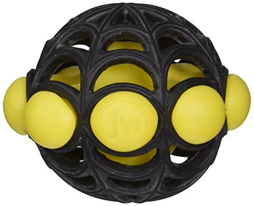 JW Pet Company Small Arachnoïd Ball Dog Toy, les couleurs varient