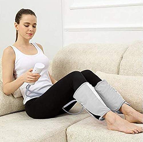 Masseur de jambe Mollage de la jambe de compression de l'air pour la circulation de pied de base de veau et batterie rechargeable Batterie 3 Intensités 2 Modes 6 Scénarios d'expérience