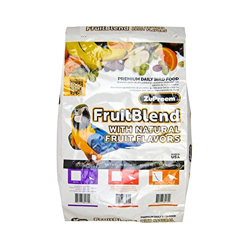 ZuPreem BB3322 FruitBlend With Natural Fruit Flavors Bird Food (Large - 17.5 lbs)