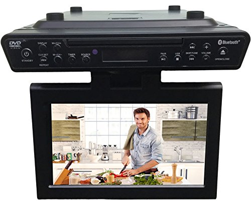 Curtis Sylvania SKCR2706BT 10.1 inch Under Cabinet Kitchen TV with Built in DVD Player & HDMI