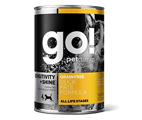 Petcurean 1261024 Go! Sensitivity plus Shine Duck Pate Receipe For Dog 12/13.2OZ