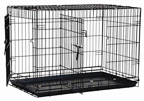 Pécrit précis Black Great Crate 2 porte 36 pouces x 23 pouces x 26 pouces