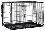 Pécrit précis Black Great Crate 2 Porte 42 pouces x 28 pouces x 31 pouces