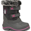 Naturmania Nat's SM1480B Winter Boots With Lightweight And Flexible Eva Bottom (Charcoal, 4)