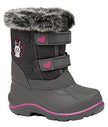 Naturmania Nat's SM1480B Winter Boots With Lightweight And Flexible Eva Bottom (Charcoal, 9)