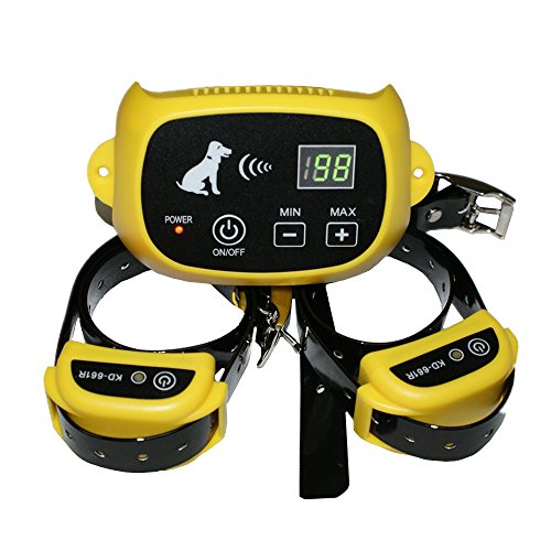 Outdoor Wireless Containment Pet Supplies Electronic Dog Yard 100 Levels Portable Wireless Dog Fence System with Shock Rechargeble and Waterproof Training Collar for Dog Cat