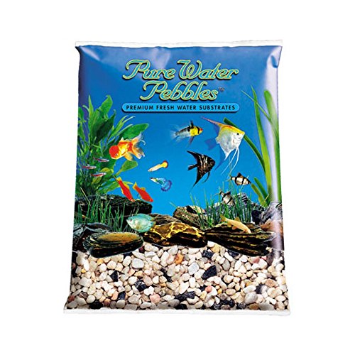 Worldwide Imports AA3857 Pure Water Pebbles Natural Aquarium Gravel (Rainbow Gems, 25lb x 2pc)