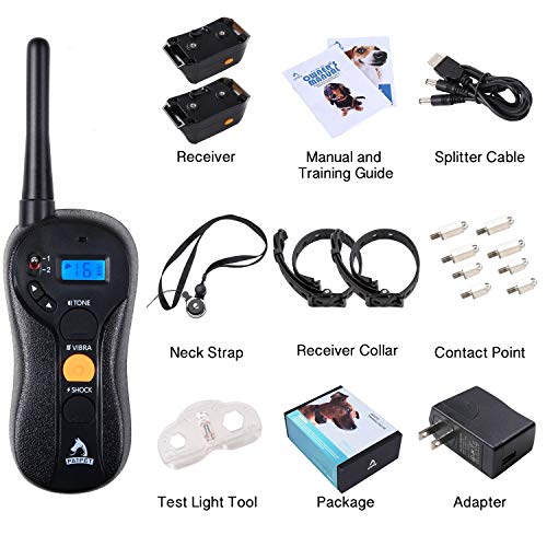 Dog Training Collar Rechargeable & Waterproof 660yd Remote training 2 dogs