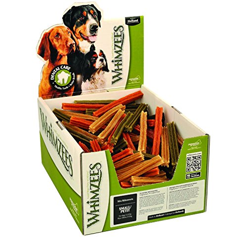 Whimzees 47823 Stick 150 Piece Display Assorted Small 4. 7 Inch