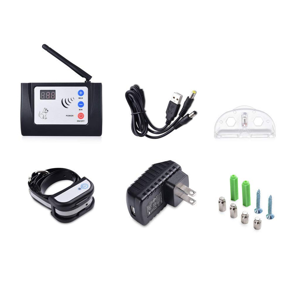 No Shock Portable Wireless Dog Fence Intelligent 2 in 1 Outdoor