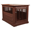 Dynamic Accents 42266 Amish Handcrafted Elegant,Hardwood Construction Fortress End Table Pet Crate Large - Mahogany