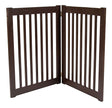 Essential Pet Products 42222 Large Two Panel Ez Pet Gate - Mahogany