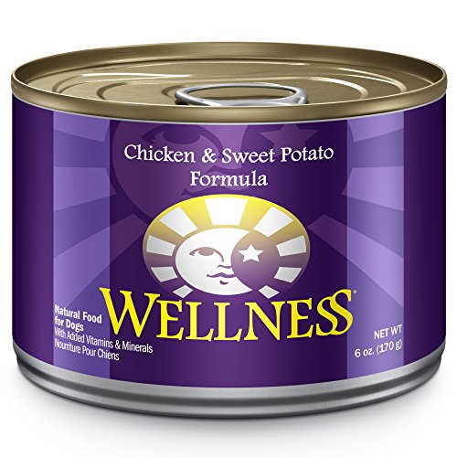Wellness Natural Food for Pets Complete Health Natural Wet Canned Dog Food, Chicken and Sweet Potato Recipe, 6-Ounce Can (Pack of 24)