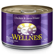 Wellness Natural Food for Pets Complete Health Natural Wet Canned Dog Food, Chicken and Sweet Potato Recipe, 6-Ounce Can (Pack of 24)