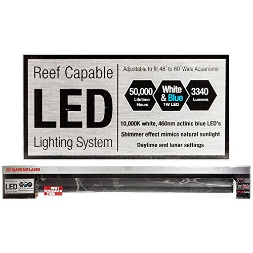 Marineland AA6562 Réef Light LED capable pour l'aquarium (48-60 pouces)
